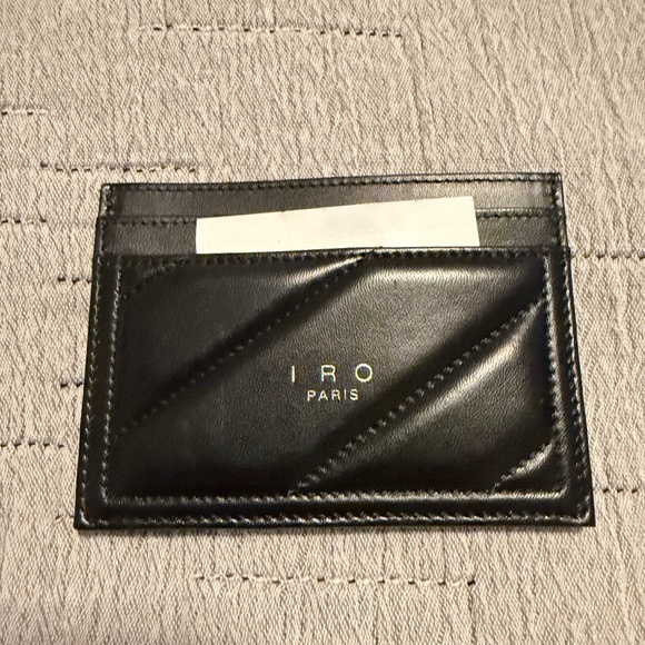 Iro Paris Sharp Card Case in Black - Picture 1 of 5